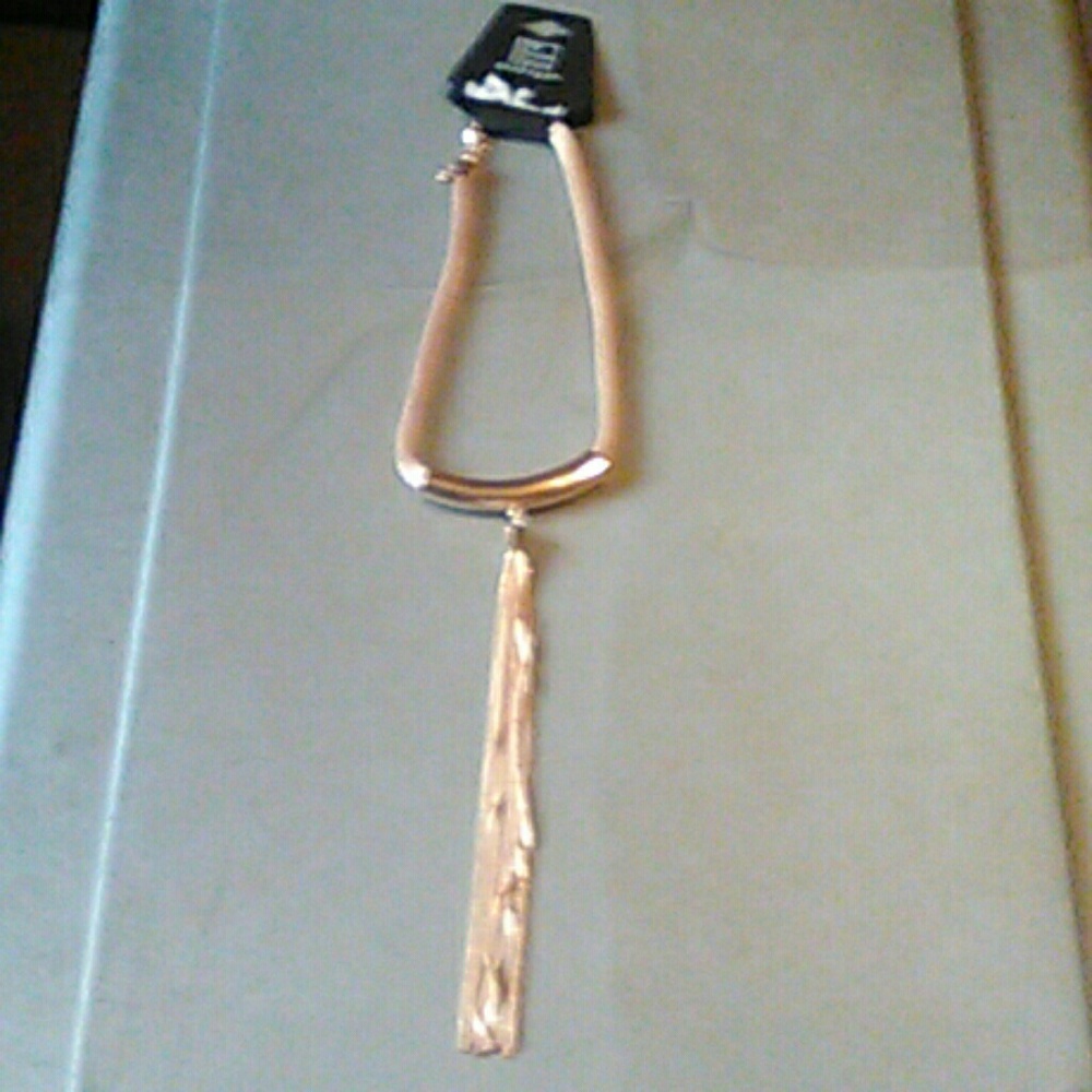 New rose gold drop necklace